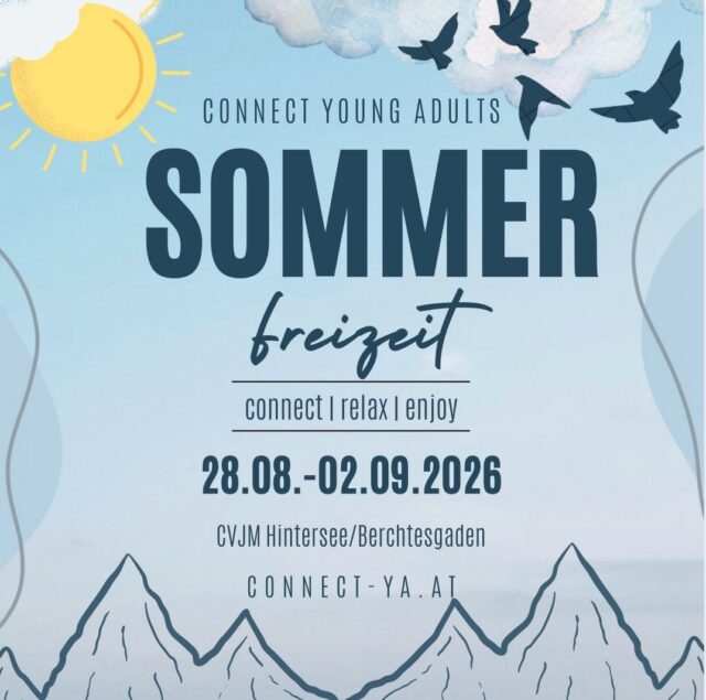 SOMMERfreizeit 2026 ☀️ 
Sichere dir bis 31.5. den super early bird 🙌🏼

5 Tage Spaß, gute Laune und gemeinsam Jesus begegnen – direkt am Hintersee in Berchtesgaden (D). Die perfekte Gelegenheit, um den Sommer 
mit Freunden ausklingen zu lassen.