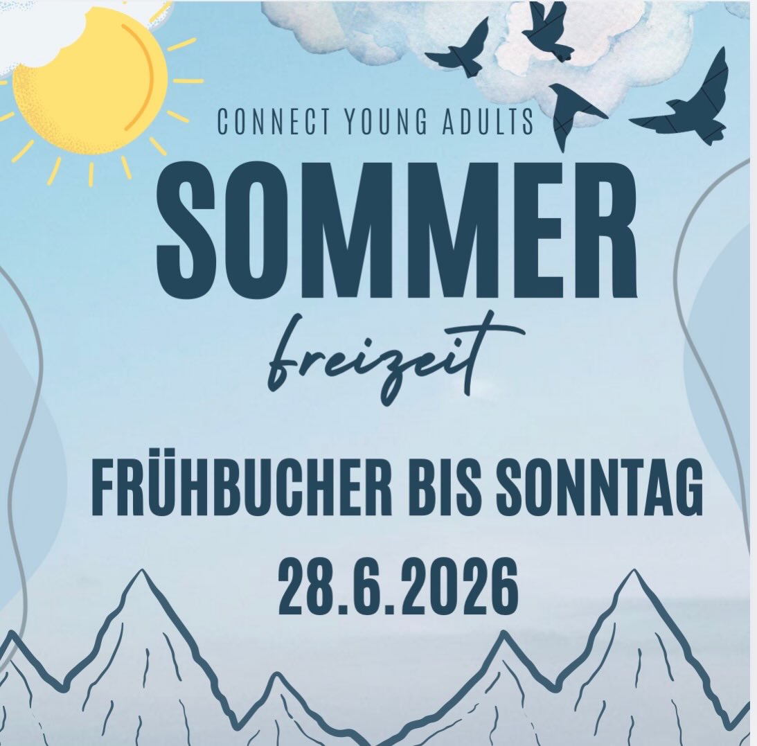 Sommer, Sonne, Sommerfreizeit ☀️
Schließe den Sommer mit Jesus & Freunden ab. Melde dich gleich an, damit du den Frühbucherrabatt nicht verpasst 🙌🏼